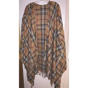 Plaid Poncho